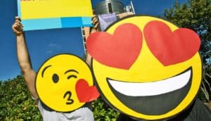 signs are emoji faces