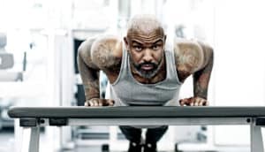 man using gym membership