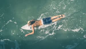 surfer in the water