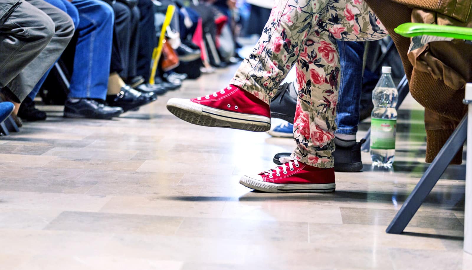 feet in waiting room