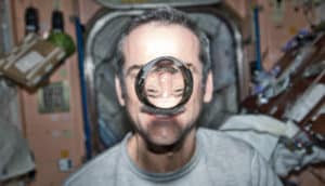 astronaut chris hadfield on ISS