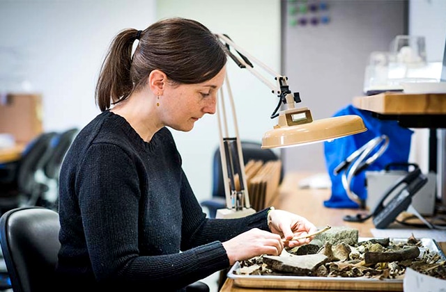 Catherine West in lab