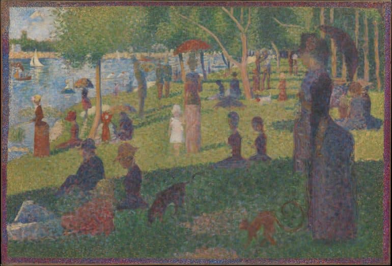 Seurat study for "A SUnday on La Grande Jatte"