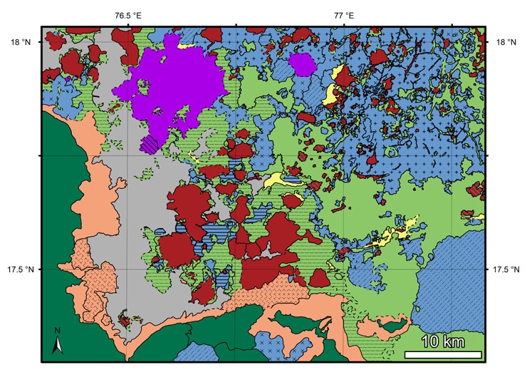 Northeast Syrtis map