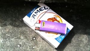 cigarettes and lighter