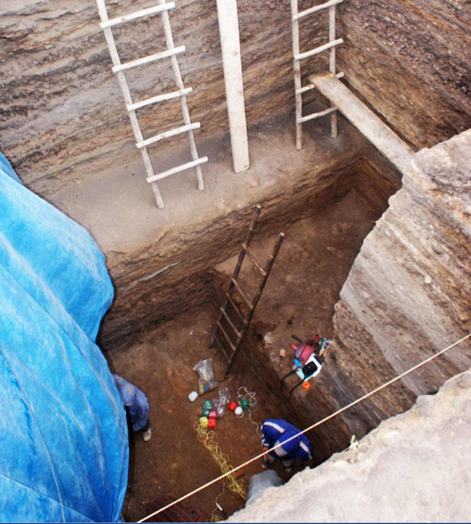 Huaca Prieta excavation