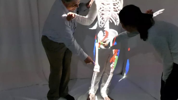 augmented reality projection of anatomy