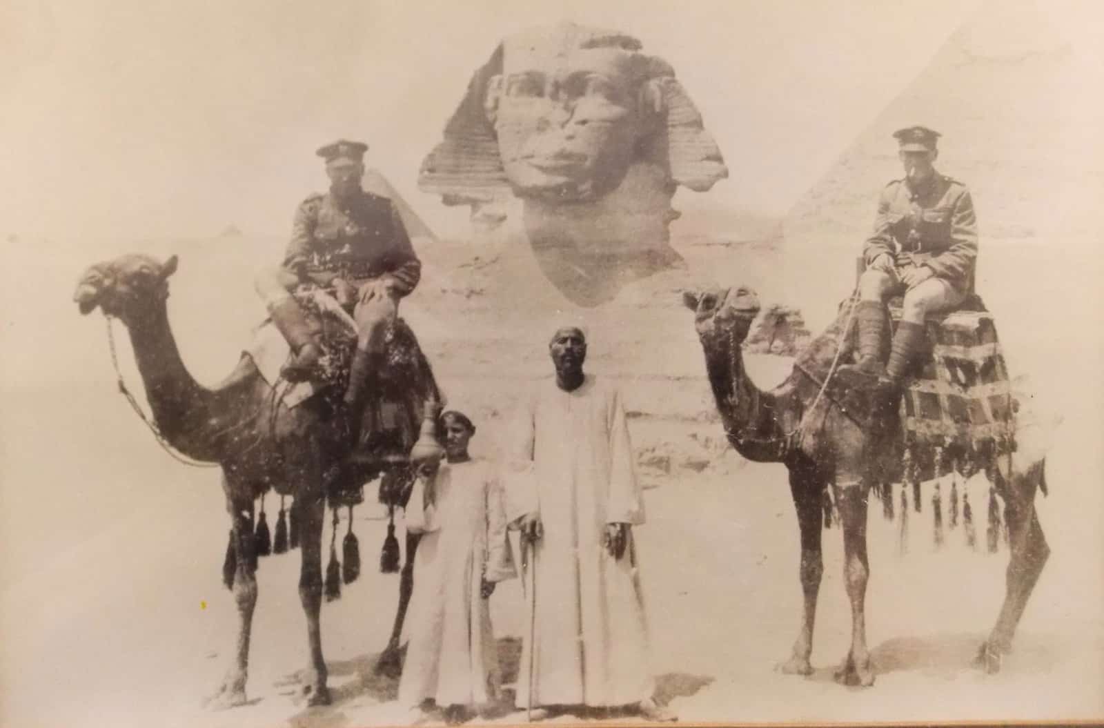 soldiers on camels