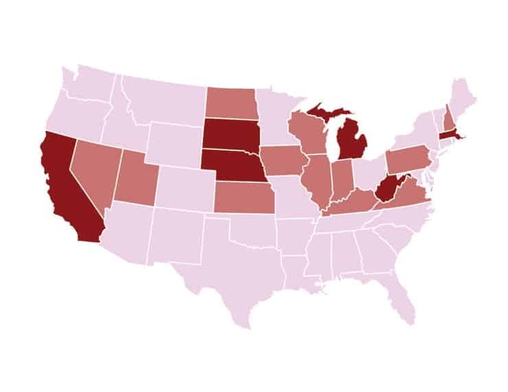 minimum wage map