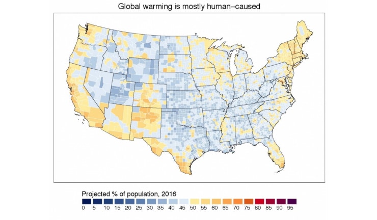 climate change belief map