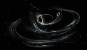 LIGO illustration of two black holes