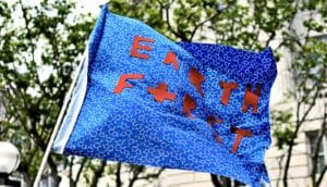 Earth first homemade flag