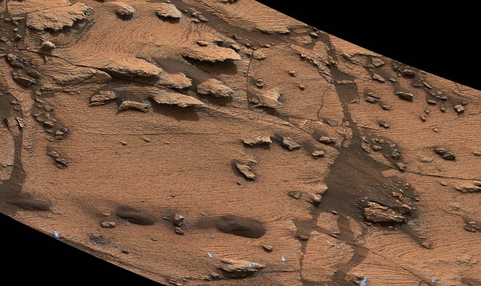 Sediment deposition on Mars