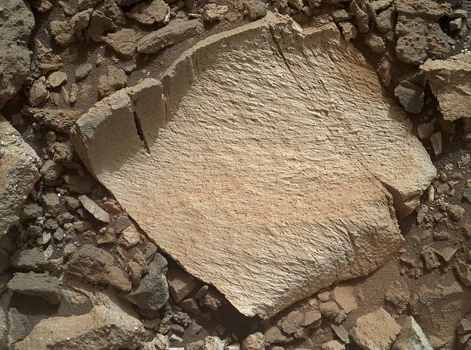 A rock from the deepest part of the ancient Martian lake