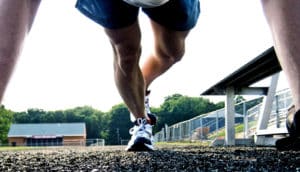 stretching runner legs