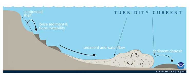 turbidity flow model