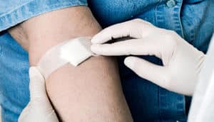 blood test bandage