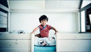 crying infant waking up