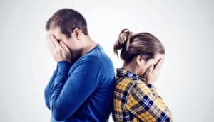 fighting siblings back-to-back