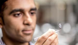 backscatter contact lens