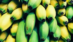 yellow and green bananas
