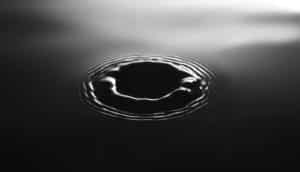 ripple in black water