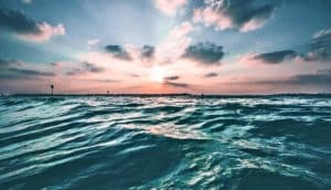 ocean at sunset
