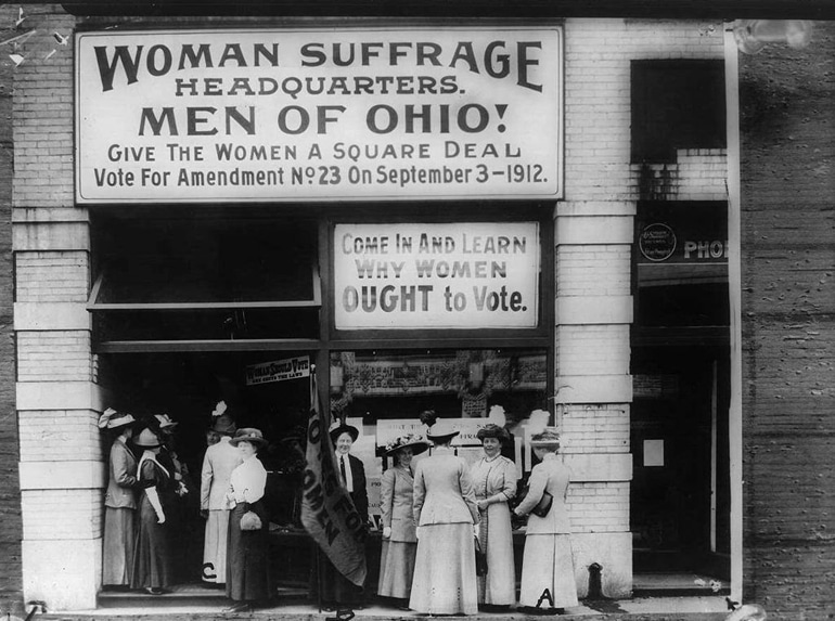 men's league for women's suffrage - suffrage HQ in Cleveland