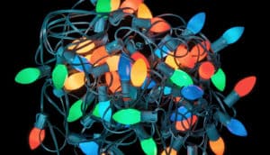 tangled holiday lights