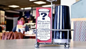 missing salt shaker at Boston Market