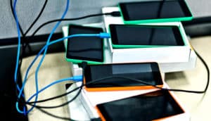 charging smartphones