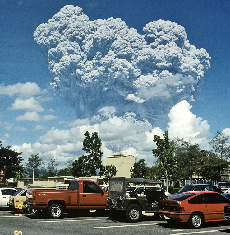 Mount Pinatubo volcanic eruption