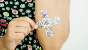 floral band-aids