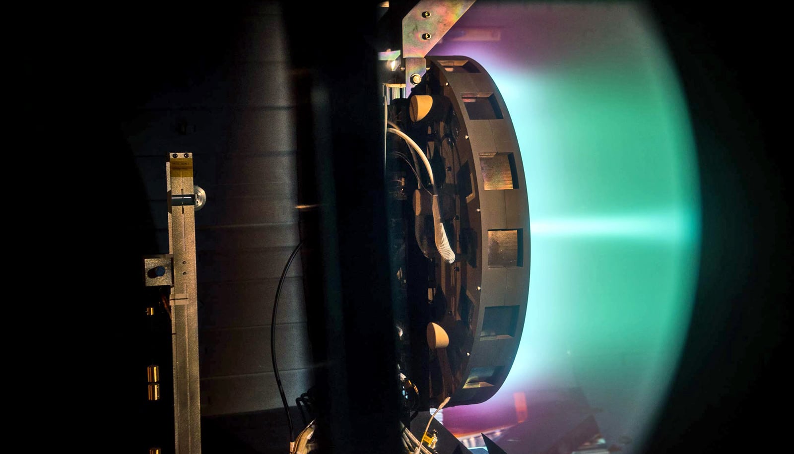 X3 hall thruster firing