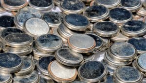 pile of lithium batteries