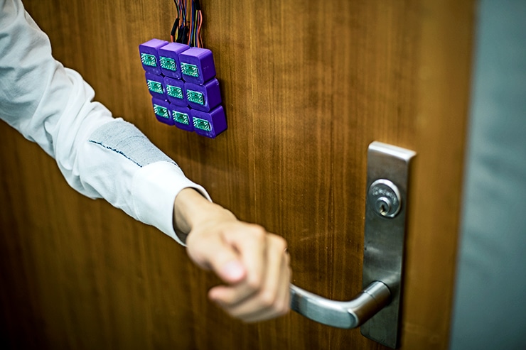 smart fabric door lock