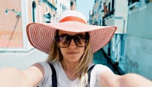 sunhat and sunglasses