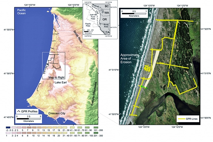 tsunami study map