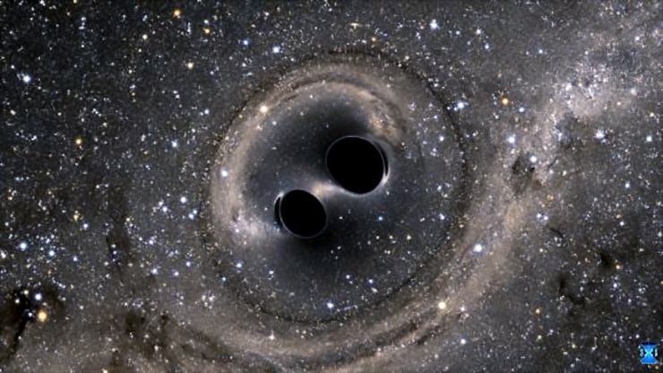 black holes collide