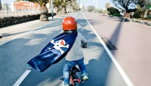 boy on bike (concussion concept)