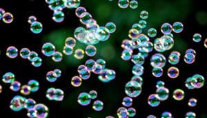 bubbles as nanoparticles concept image