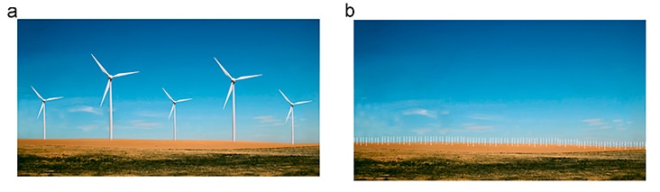 wind turbines in openspace