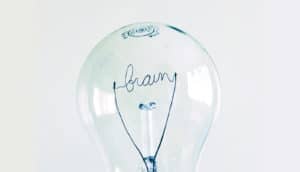 filament in light bulb spells "brain"