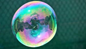 bubble reflection (solar system origins concept)