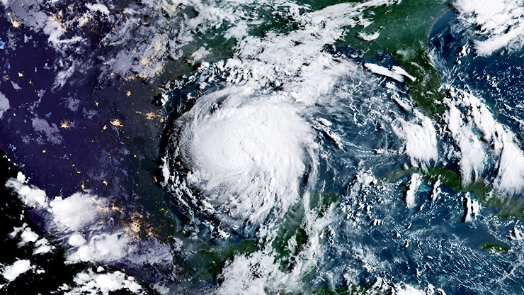 Hurricane Harvey from space