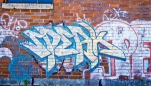 "speak" graffiti (languages concept)