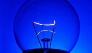 blue light bulb (blue light)