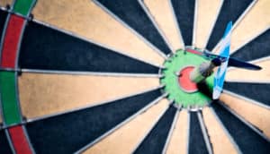 dart board (Huntington's disease drug target concept)