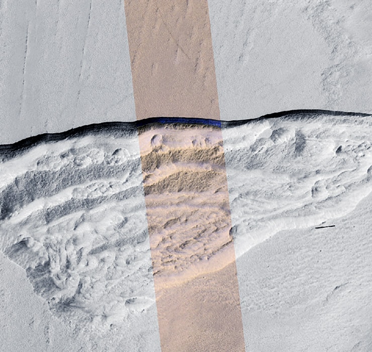 ice on Mars