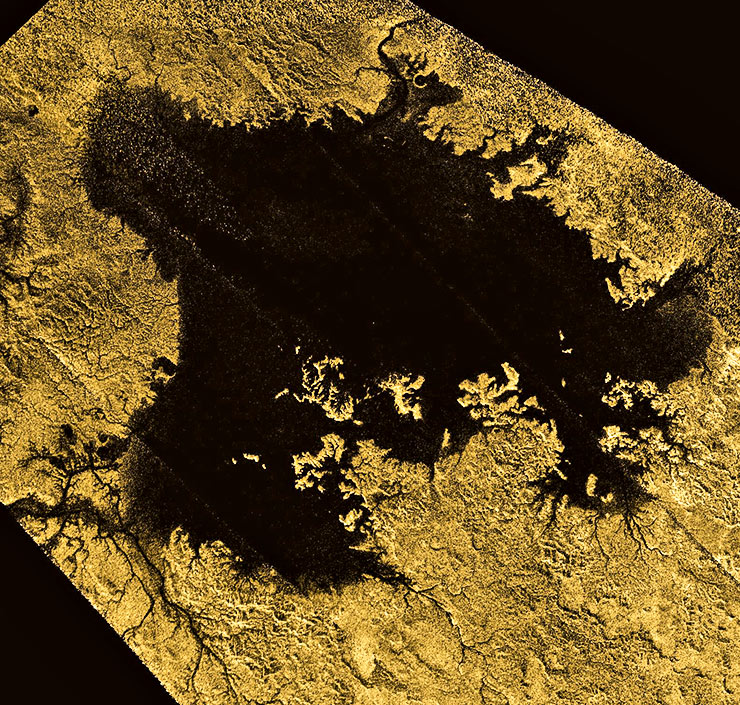 topographic map of Titan